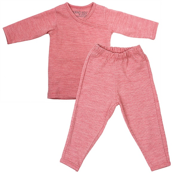 Merino Kids Pyjamas, 3-4 Years, Raspberry *NEW - Picture 2 of 8